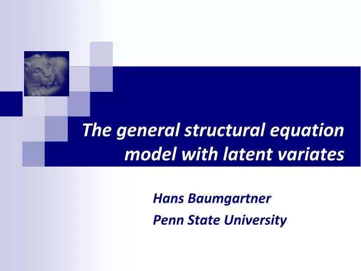 the general structural equation model with latent variates