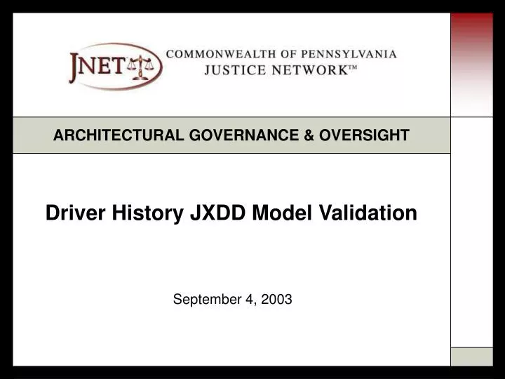 driver history jxdd model validation