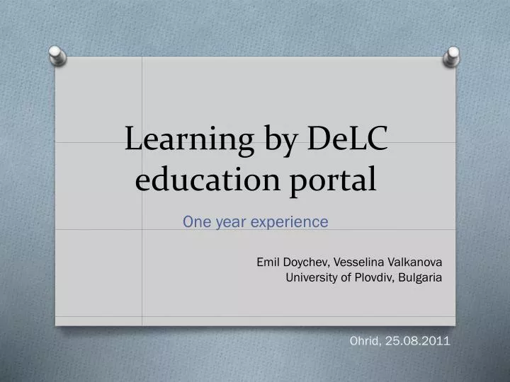 learning by delc education portal