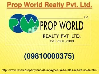 Resale Jaypee Kasa Isles Noida Sector 129, Resale Price Jayp