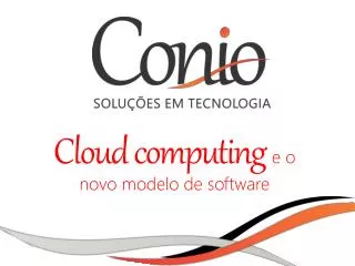 cloud computing e o novo modelo de software