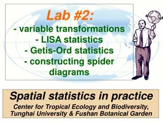 Spatial statistics in practice