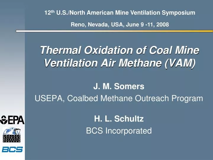 thermal oxidation of coal mine ventilation air methane vam