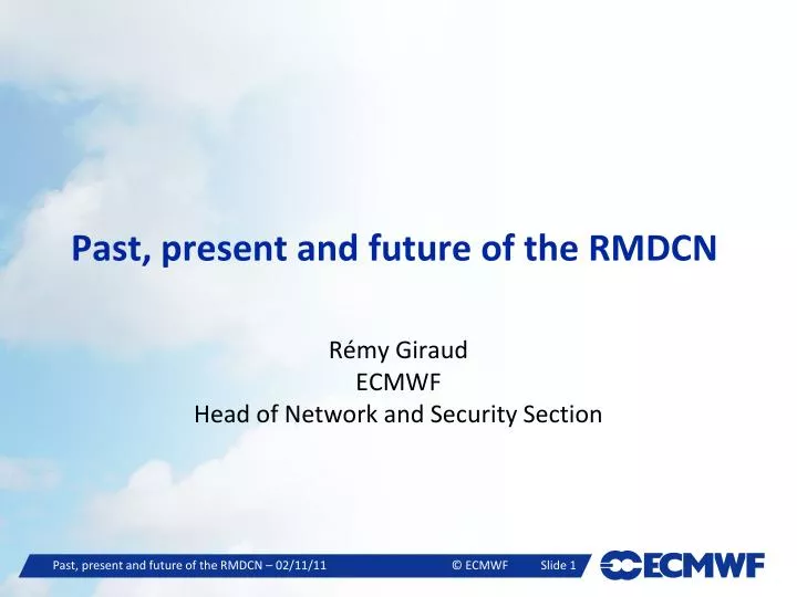 past present and future of the rmdcn