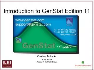 Introduction to GenStat Edition 11