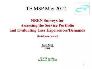 TF-MSP May 2012