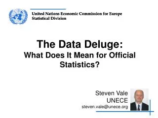 The Data Deluge: What Does It Mean for Official Statistics?