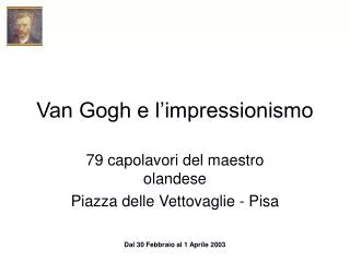 van gogh e l impressionismo