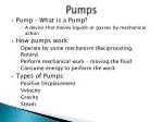 Pumps - slide 1