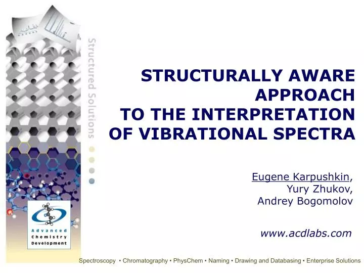 structurally aware approach to the interpretation of vibrational spectra