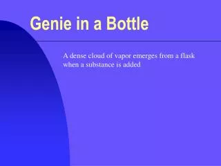 genie in a bottle