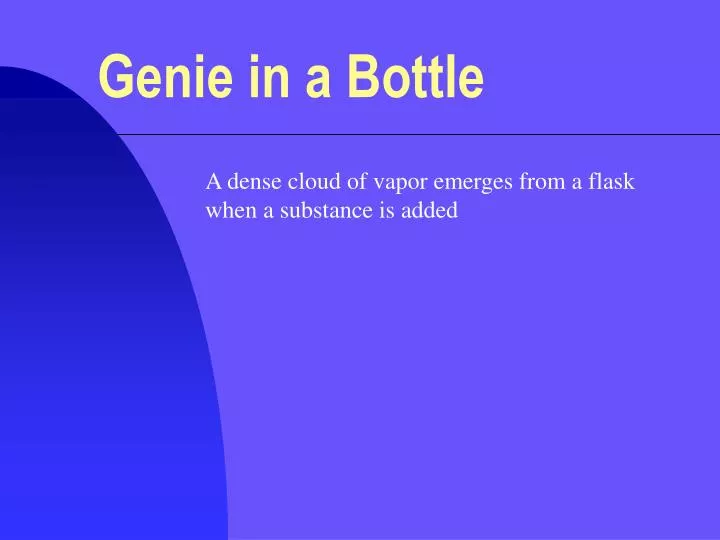 genie in a bottle