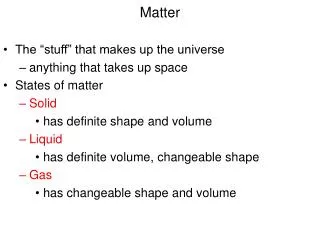 Matter