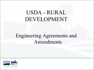 USDA - RURAL DEVELOPMENT