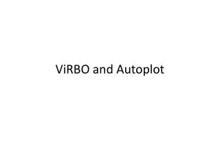 ViRBO and Autoplot