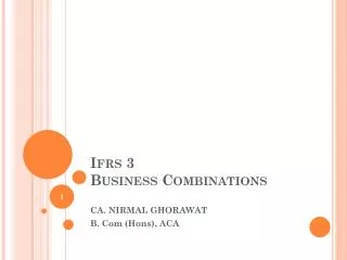 Ifrs 3 Business Combinations