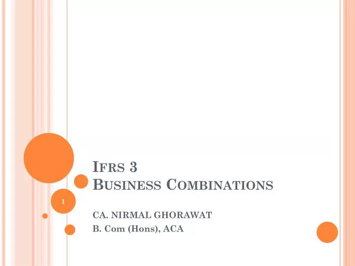 ifrs 3 business combinations