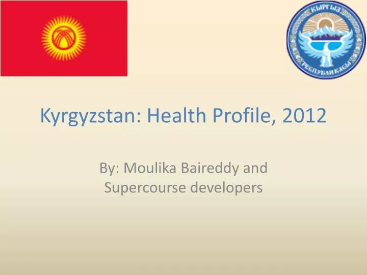 kyrgyzstan health profile 2012