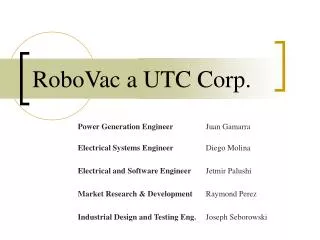 RoboVac a UTC Corp.
