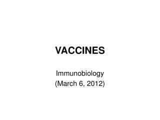 VACCINE S