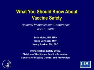 What You Should Know About Vaccine Safety
