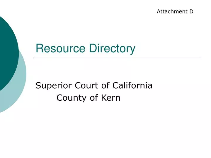 resource directory