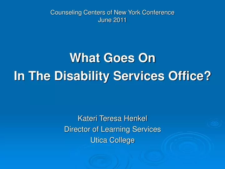 counseling centers of new york conference june 2011