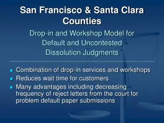 San Francisco &amp; Santa Clara Counties