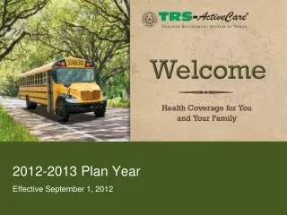 2012-2013 Plan Year