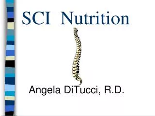 SCI Nutrition