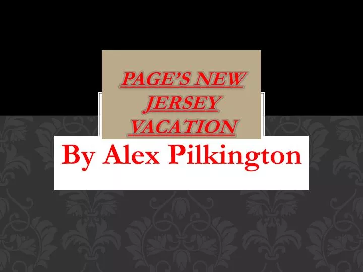 page s new jersey vacation