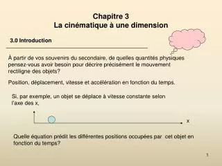 chapitre 3 la cin matique une dimension