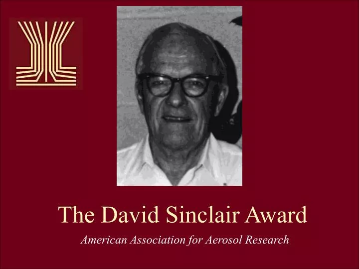 the david sinclair award