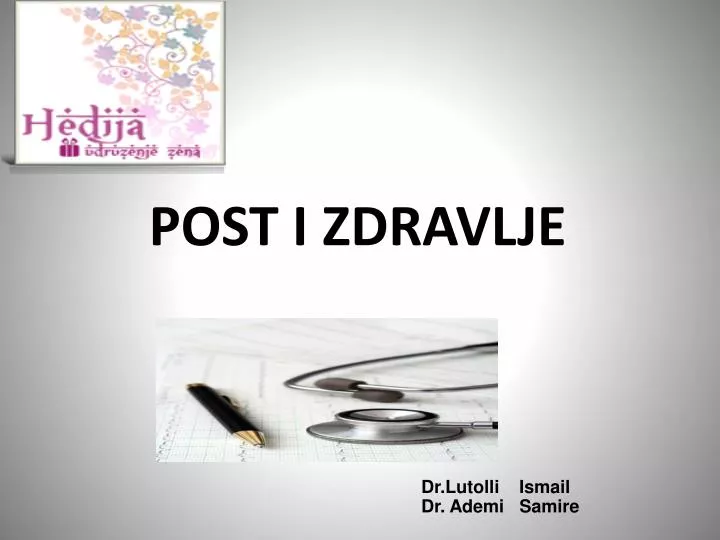 post i zdravlje