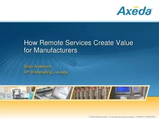 How Remote Services Create Value for Manufacturers