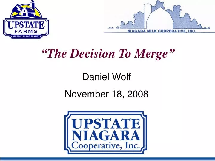 the decision to merge