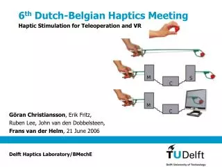 6 th Dutch-Belgian Haptics Meeting