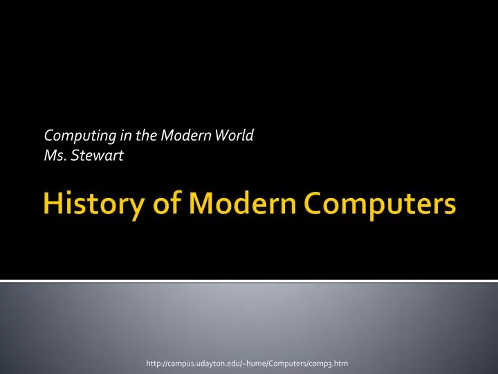 computing in the modern world ms stewart