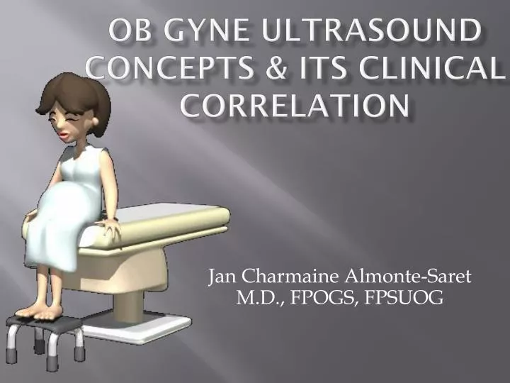 ob gyne ultrasound concepts its clinical correlation