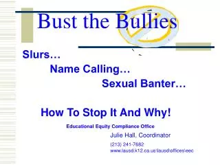 Bust the Bullies