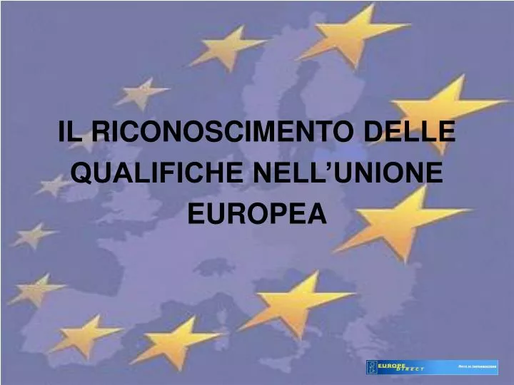 il riconoscimento delle qualifiche nell unione europea