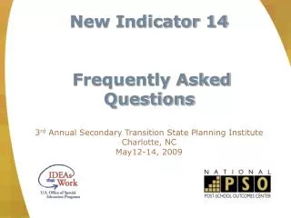 New Indicator 14 Frequently Asked Questions