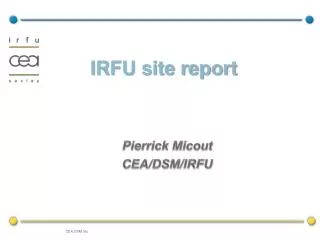 IRFU site report