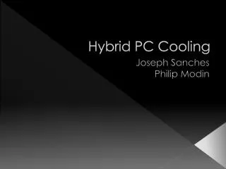Hybrid PC Cooling