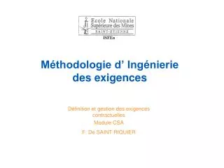 m thodologie d ing nierie des exigences