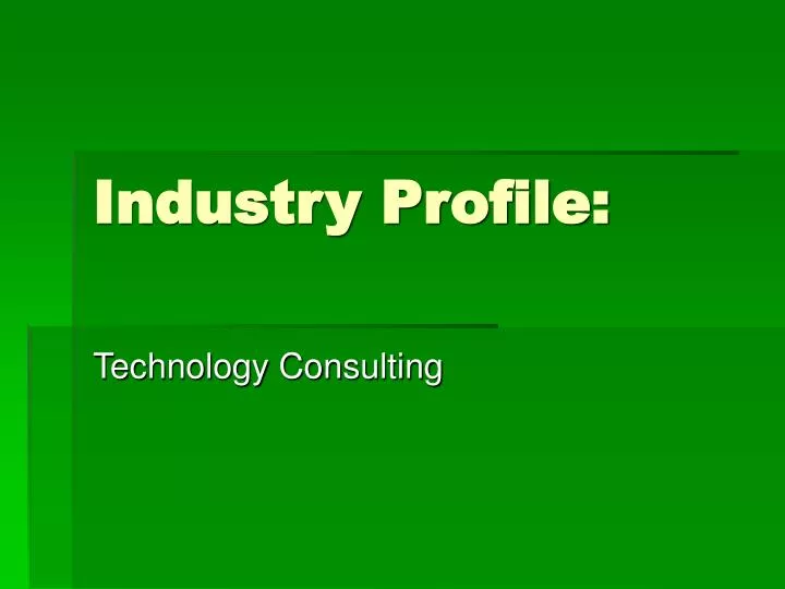 industry profile