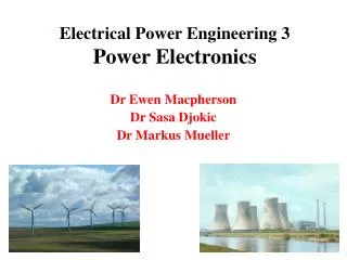 Electrical Power Engineering 3 Power Electronics