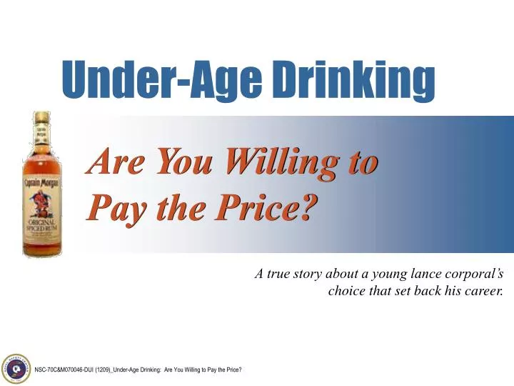 under age drinking