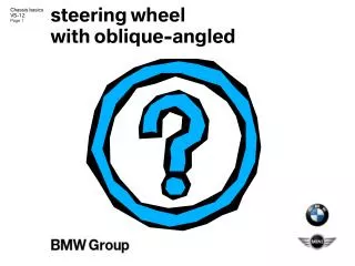 steering wheel with oblique-angled