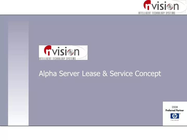alpha server lease service concept